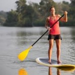 paddle boarding